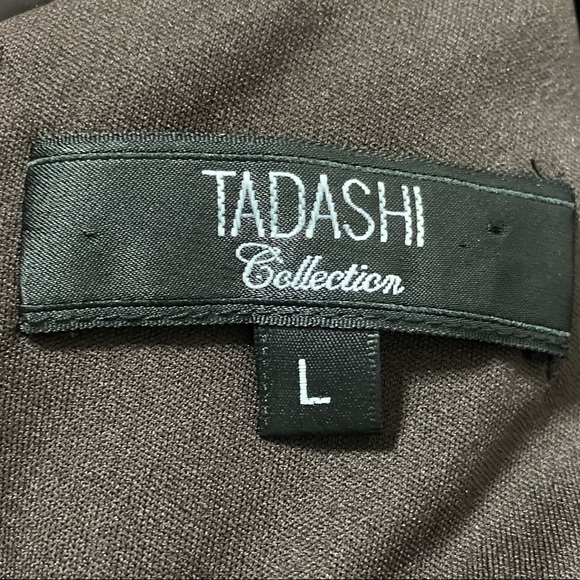 Tadashi Shoji Brown Ruched Sleeveless Dress - Picture 10 of 14